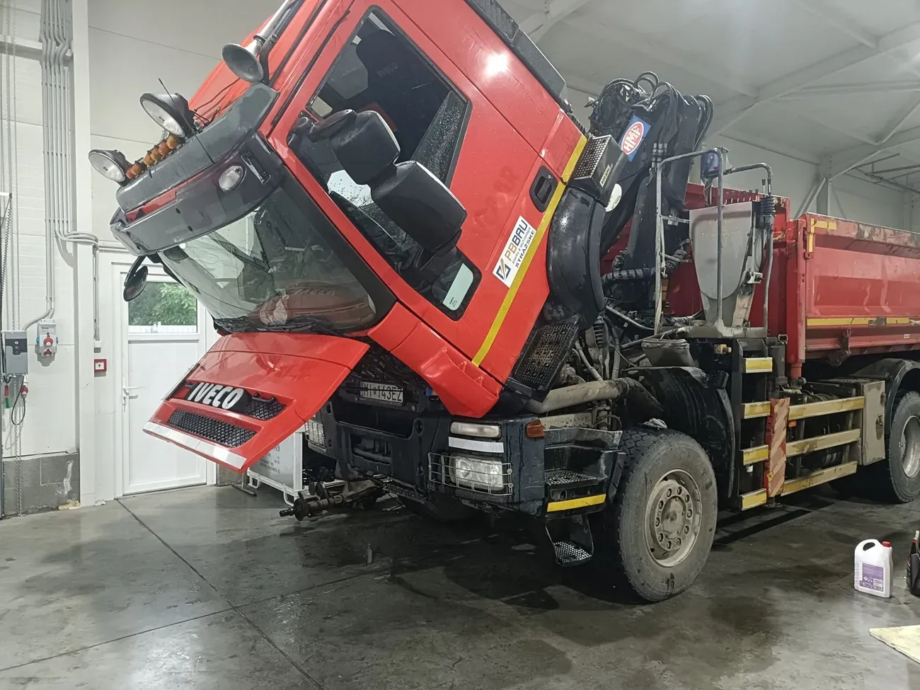 Oprava riadenia na nákladnom aute Iveco